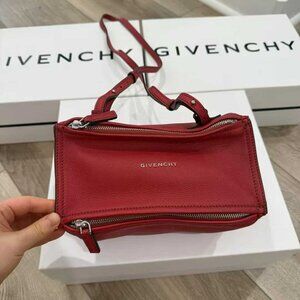 NWT Authentic Givenchy Leather Crossbody Bag red